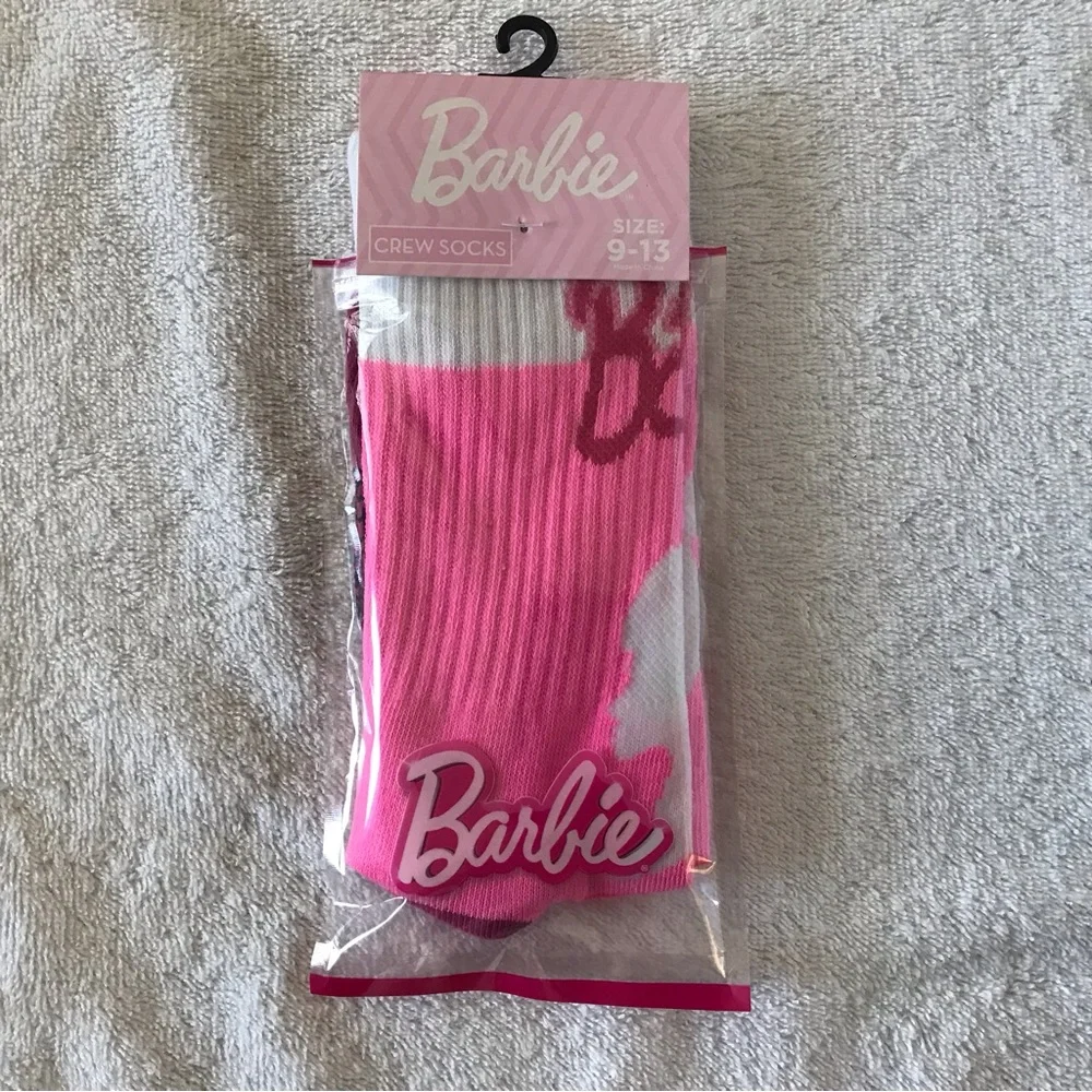 NWT Barbie crew socks size 9-13